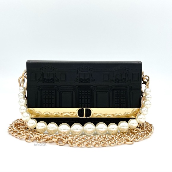 🆕 Dior Beauty Black Cosmetic Case to Crossbody Bag Purse, New Handbag - Picture 2 of 10